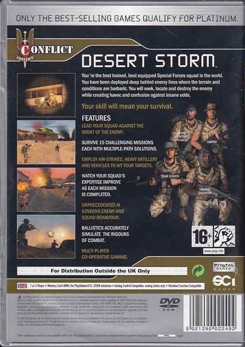 Conflict Desert Storm - PS2 - Platinum (B Grade) (Genbrug)